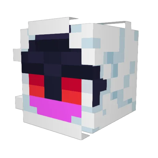 Fussel23 Minecraft avatar head, 3D render