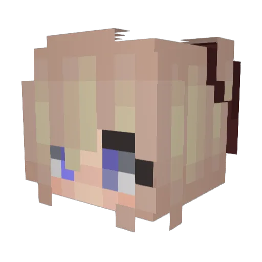 Fussel315 Minecraft avatar head, 3D render