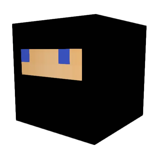 Fustev Minecraft avatar head, 3D render