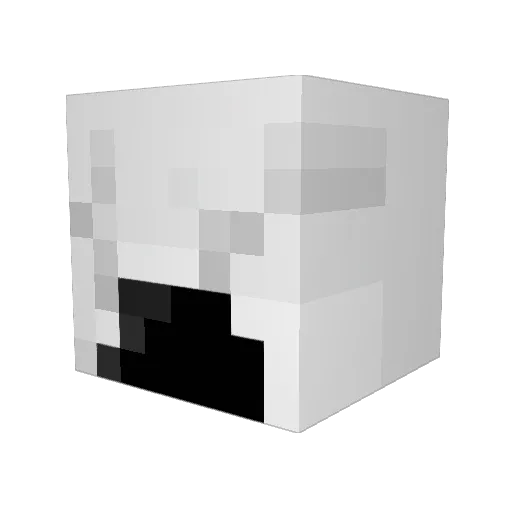 FustianRye Minecraft avatar head, 3D render