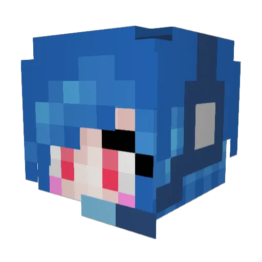 FutLife_LoveCute Minecraft avatar head, 3D render
