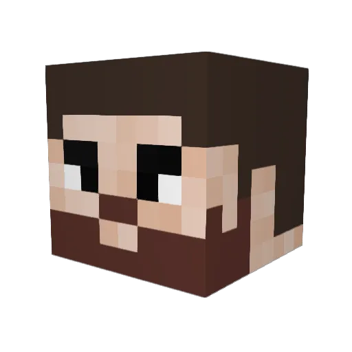 FutbolerJake Minecraft avatar head, 3D render