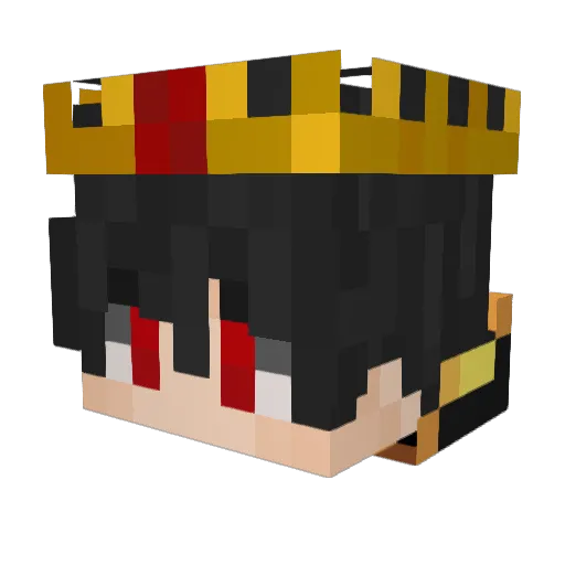 FutoRage Minecraft avatar head, 3D render