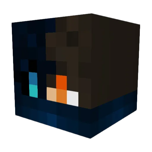FuttBubble Minecraft avatar head, 3D render