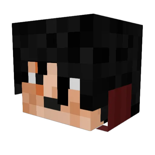 FuturAli12 Minecraft avatar head, 3D render
