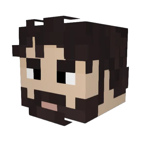 Futur_ Minecraft avatar head, 3D render