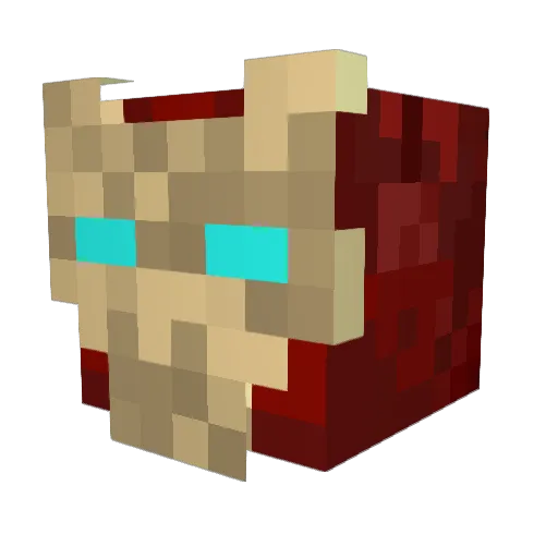 Future2002 Minecraft avatar head, 3D render