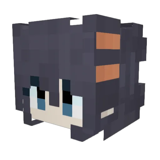 Future86 Minecraft avatar head, 3D render