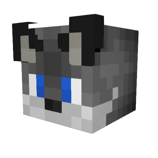 FutureFox_ Minecraft avatar head, 3D render