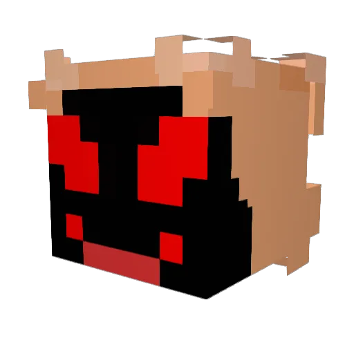 FutureJoj Minecraft avatar head, 3D render