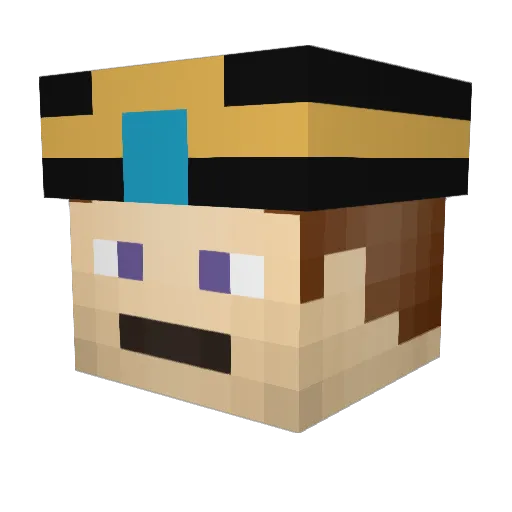 FuturePilot123 Minecraft avatar head, 3D render