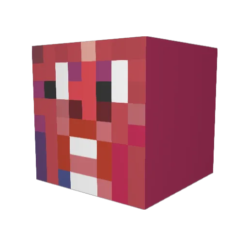 FuturePuma10111 Minecraft avatar head, 3D render
