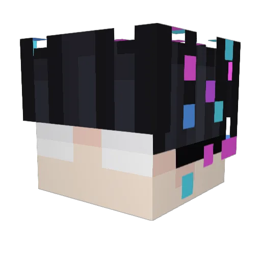 FutureSayian Minecraft avatar head, 3D render