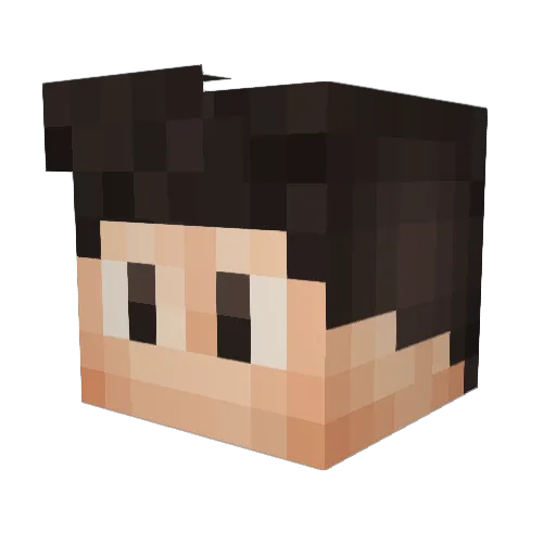 FutureSword Minecraft avatar head, 3D render