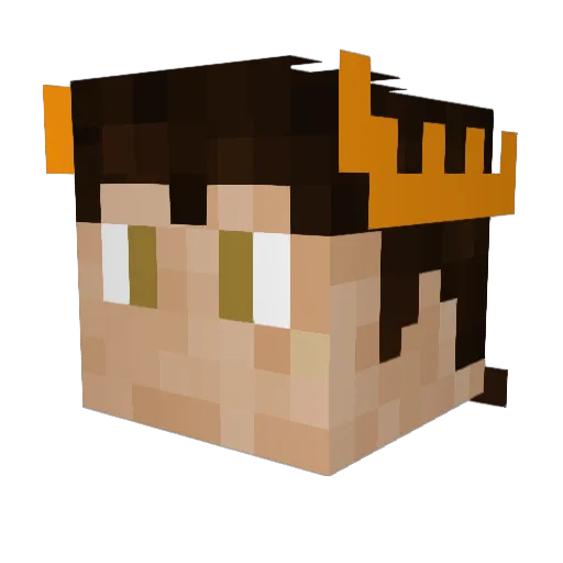 Futuregnome Minecraft avatar head, 3D render