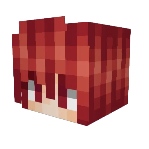 Futurexxii Minecraft avatar head, 3D render