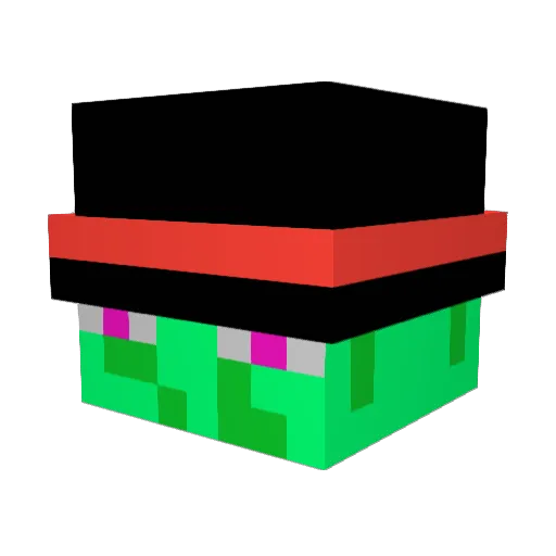 Futuristic2849 Minecraft avatar head, 3D render