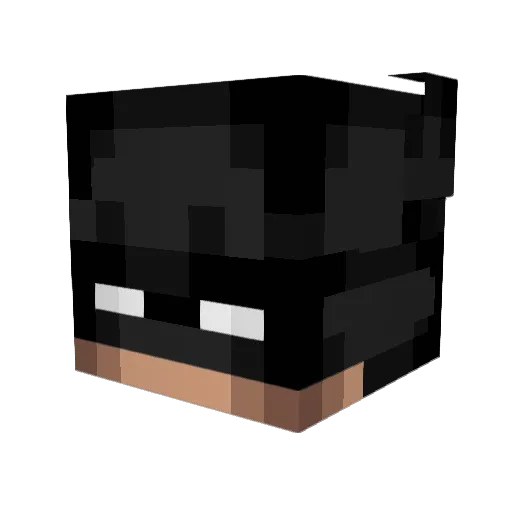 FututreMan Minecraft avatar head, 3D render