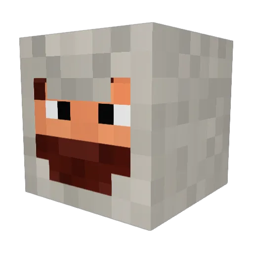 Fuugu98 Minecraft avatar head, 3D render