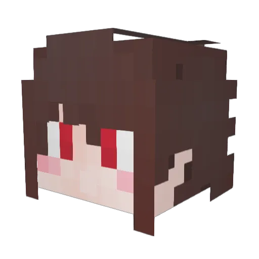 Fuxk_jin Minecraft avatar head, 3D render