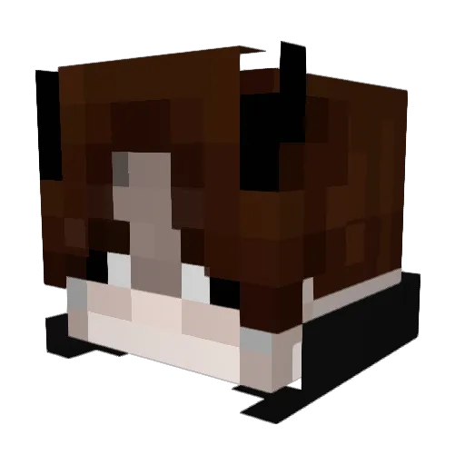 Fuyu_Spirit Minecraft avatar head, 3D render