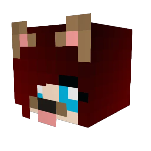 Fuyumi_ Minecraft avatar head, 3D render