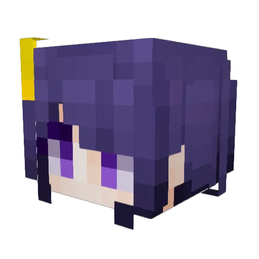 Fuyunn Minecraft avatar head, 3D render
