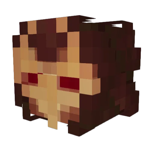 Fuz_Ro_Nah Minecraft avatar head, 3D render