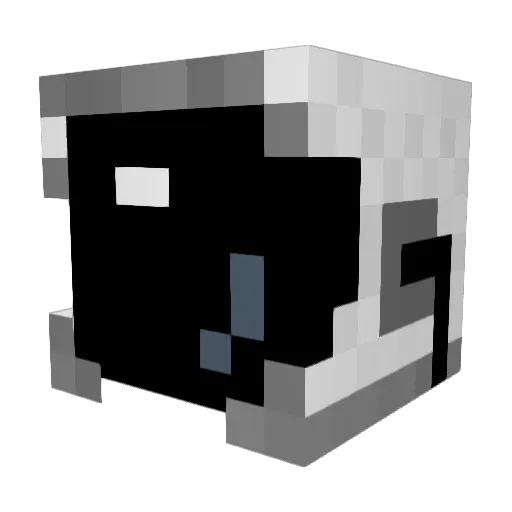 FuzeIIIV Minecraft avatar head, 3D render