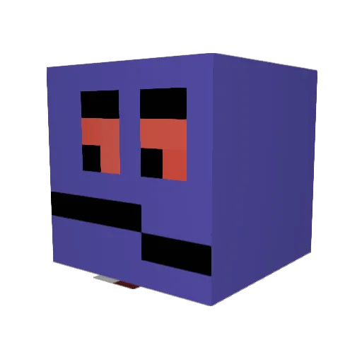 FuzeTheLaw Minecraft avatar head, 3D render