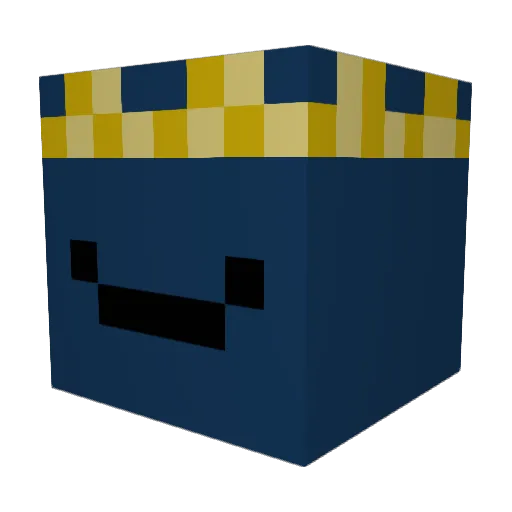 Fuzi36 Minecraft avatar head, 3D render