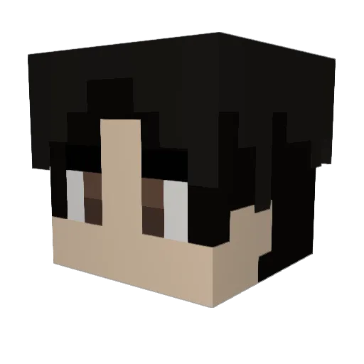 FuzionBacon Minecraft avatar head, 3D render
