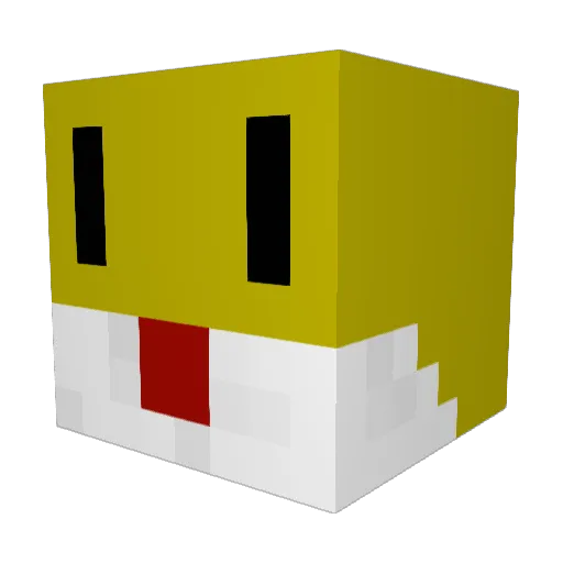 FuzzieLizard Minecraft avatar head, 3D render