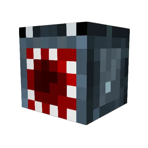 Fuzzy01 Minecraft avatar head, 3D render