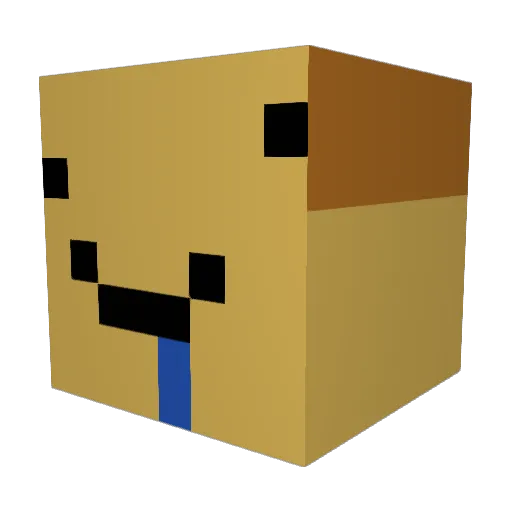 Fuzzy1147 Minecraft avatar head, 3D render