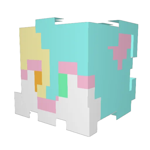 FuzzyBacon567890 Minecraft avatar head, 3D render