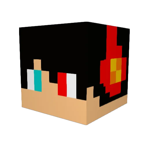 FuzzyBunny291 Minecraft avatar head, 3D render