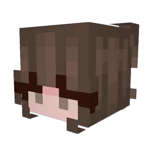 FuzzyChiknNuggy Minecraft avatar head, 3D render