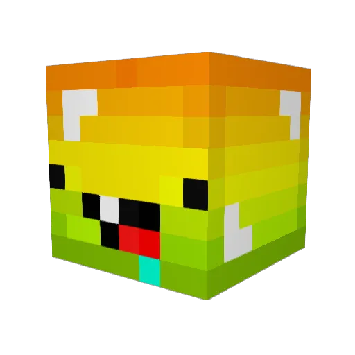 FuzzyMob567 Minecraft avatar head, 3D render
