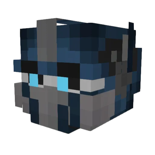 FuzzyPizza48 Minecraft avatar head, 3D render
