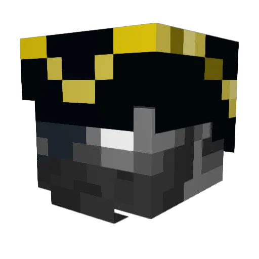 FuzzyShip Minecraft avatar head, 3D render