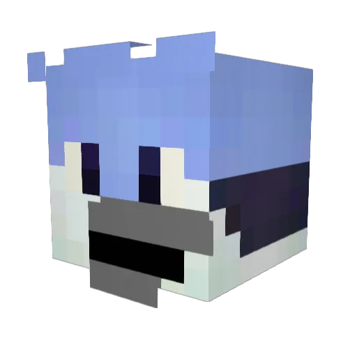 FuzzySpuffy131 Minecraft avatar head, 3D render