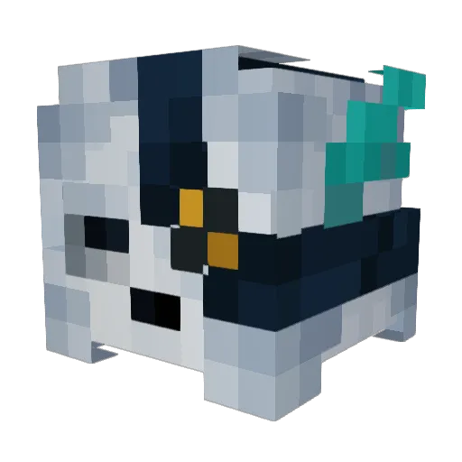 FuzzyTennisBal Minecraft avatar head, 3D render