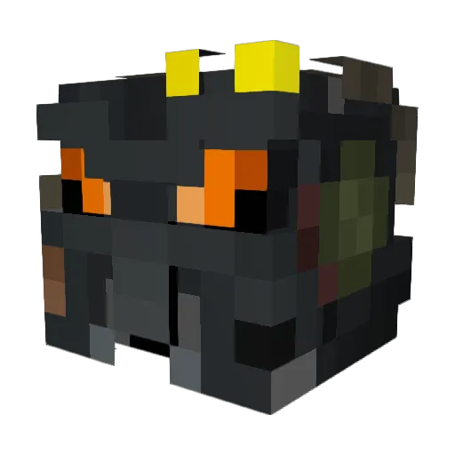 Fuzzy_llama Minecraft avatar head, 3D render