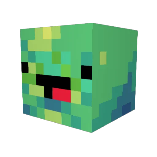 Fuzzymonkey9 Minecraft avatar head, 3D render