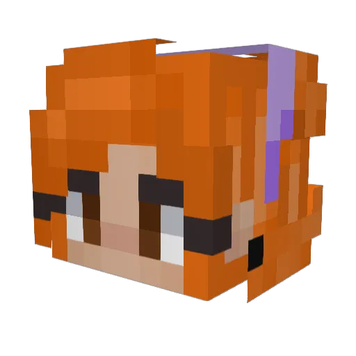 Fv_gamer Minecraft avatar head, 3D render