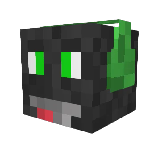 Fvbbi Minecraft avatar head, 3D render