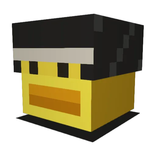 Fvhny Minecraft avatar head, 3D render