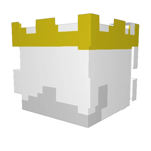 FvqN Minecraft avatar head, 3D render