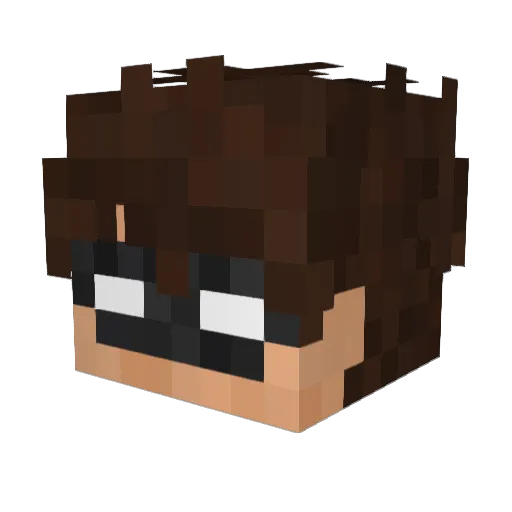 Fvrkvn Minecraft avatar head, 3D render